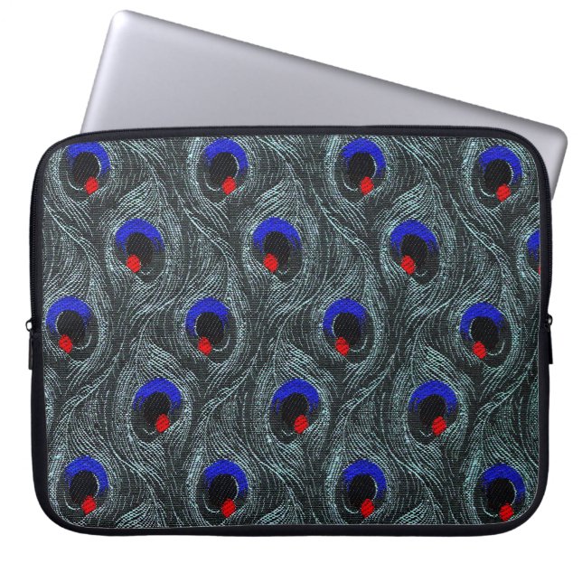 Peacock Laptop Sleeve (Front)