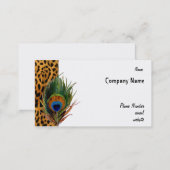 Peacock Leopard Business Card (Front/Back)