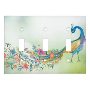 Peacock Light Switch Cover
