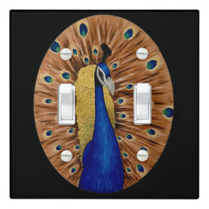 Peacock Light Switch Cover