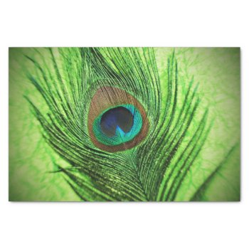 Peacock Lime Green Tissue Paper by Peacocks at Zazzle