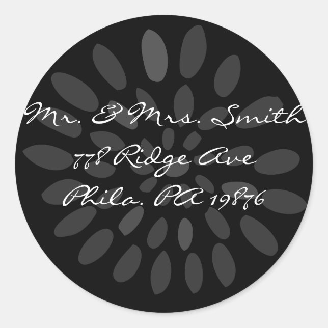 Peacock Love Bird Wedding Reply Card Sticker Seal (Front)