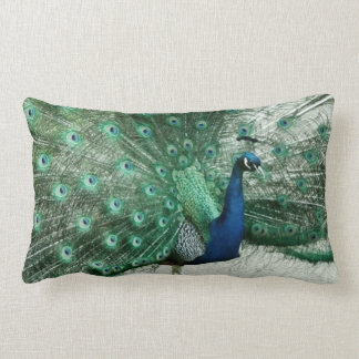 Peacock Lumbar Pillow