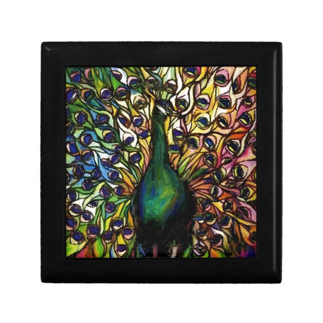 Peacock Majestic Jewelry Box (Front)