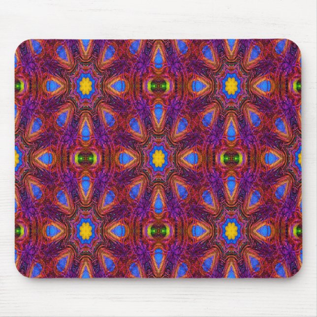 Peacock Mandala... Mouse Pad (Front)