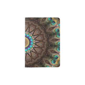 Peacock Mandala Passport Holder