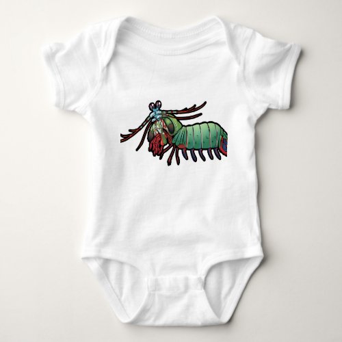 Peacock Mantis Shrimp Baby Bodysuit