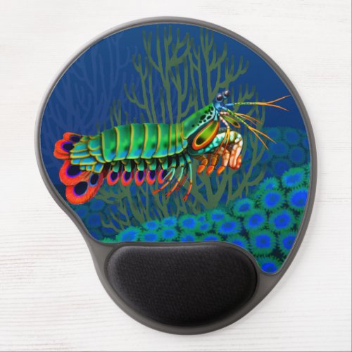 Peacock Mantis Shrimp Gel Mousepad