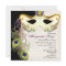 Peacock Masquerade Mask Ball - Party Invitation