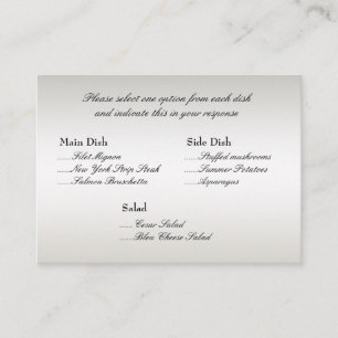 Peacock Menu Options Insert