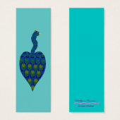 Peacock, Mini Bookmarks (Front & Back)