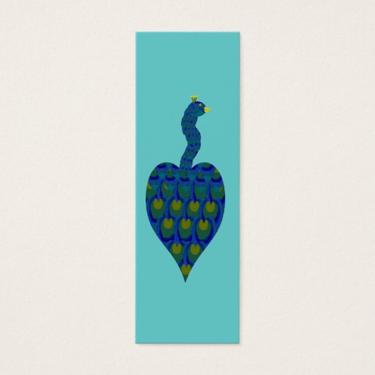 Peacock, Mini Bookmarks (Front)