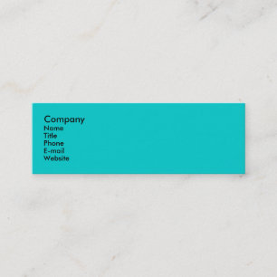 Peacock Mini Business Card