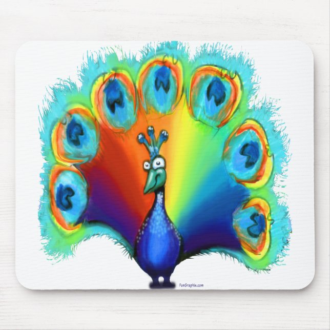 Peacock Mouse Pad (Front)