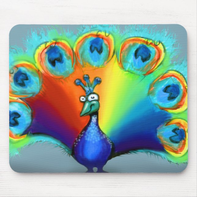 Peacock Mouse Pad (Front)