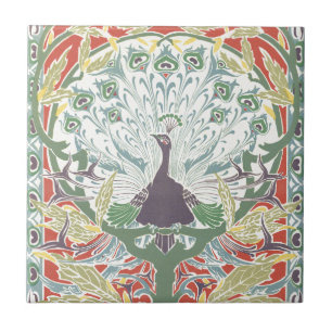 Peacock Nouveeau Tile