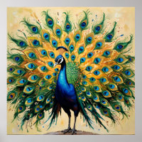 Peacock of Hidden Stories - Indian Folk Art Fusion