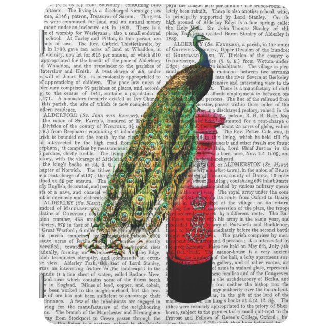 Peacock on Postbox iPad Air Cover (Front)