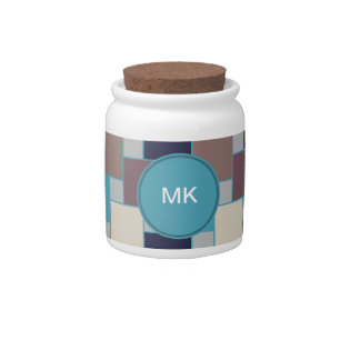 Peacock on the Beach Candy Jar