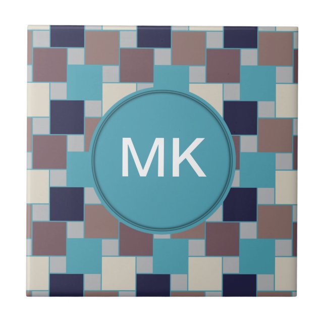 Peacock on the Beach Tile (Front)