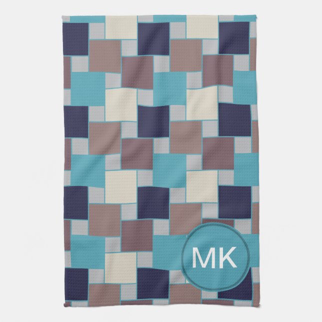 Peacock on the Beach Towel (Vertical)