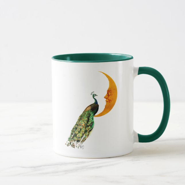 Peacock on the Moon Mug (Right)