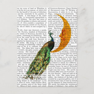Peacock on the Moon Postcard