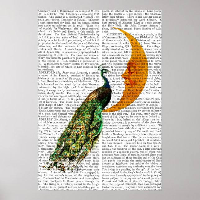 Peacock on the Moon Poster (Front)