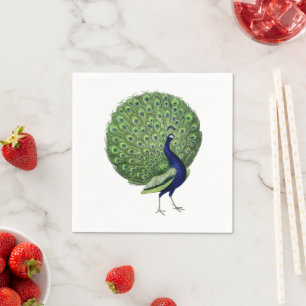 Peacock Open Fan Napkins
