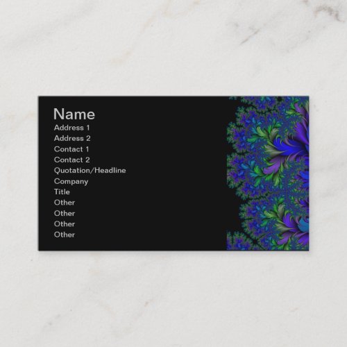 Peacock Ore 2 LG Business Card