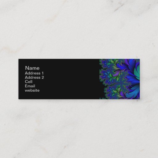 Customizable Peacock Ore 2 Business Cards