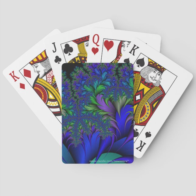 Peacock Ore 2 Poker Cards (Back)