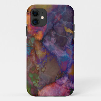 Peacock Ore Chalcopyrite Marble iPhone 11 Case