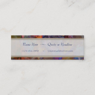 Peacock Ore Chalcopyrite Marble Mini Business Card