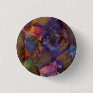 Peacock Ore Chalcopyrite Marble Pinback Button