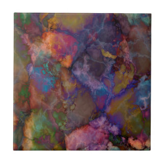 Peacock Ore Chalcopyrite Marble Tile