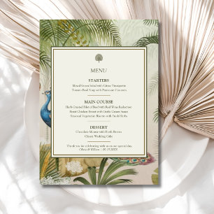 Peacock Palm Wedding Menu