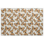 Peacock pansy butterfly pattern fabric