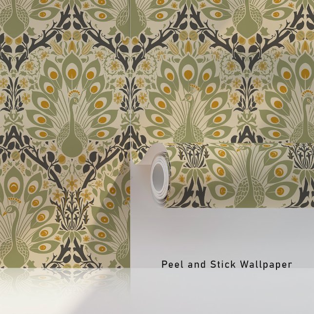 Peacock Parade Wallpapers Art Nouveau Wallpaper (Creator Uploaded)