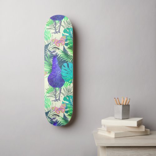Peacock paradise light skateboard