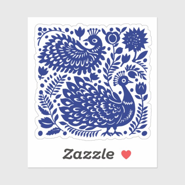 Peacock Paradise  Sticker (Sheet)