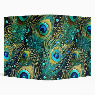 Peacock Passion Throw Pillow 3 Ring Binder