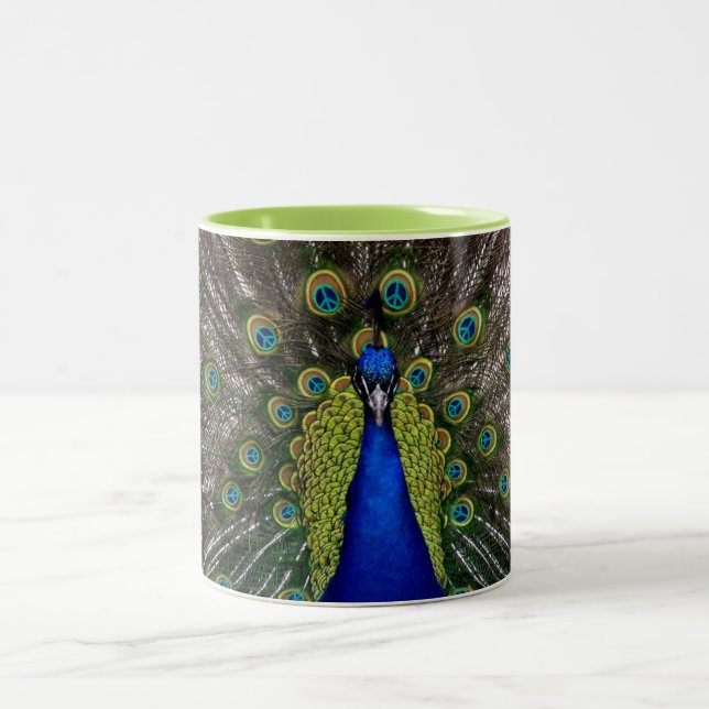 Peacock Peacecock 11oz Two-Tone Coffee Mug (Center)