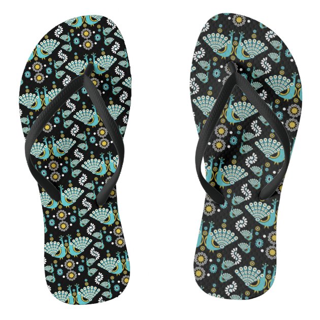 Peacocks flip flops hot sale