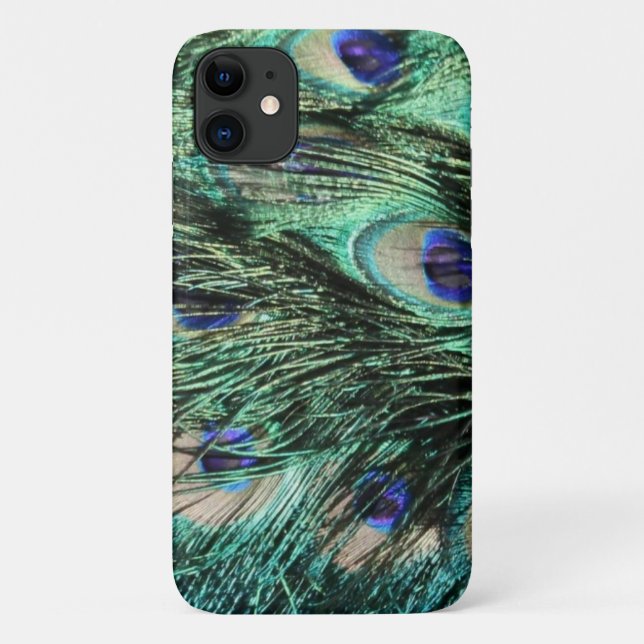 Peacock, Peafowl, Peacock Tail, Feathers Case-Mate iPhone Case (Back)