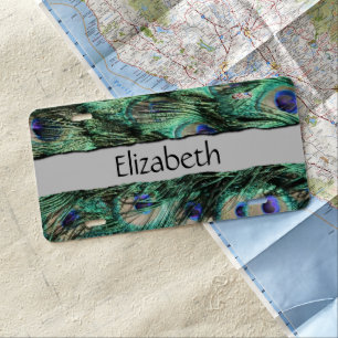 Peacock, Peafowl, Peacock Tail, Your Name License Plate