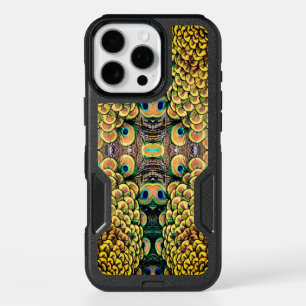Peacock Peahen Peafowl Feathers Colorful Mirror iPhone 16 Pro Max Case