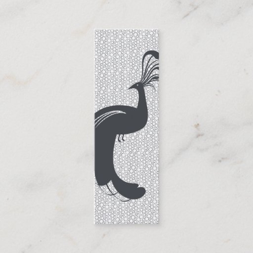 Customizable PEACOCK &amp; PEBBLES Slim Business Card