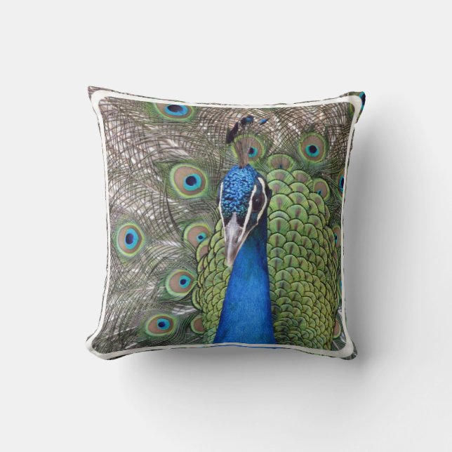 Peacock Pillow (Front)