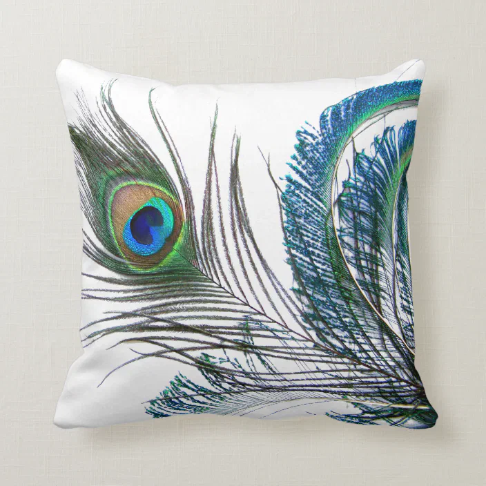 VG Productions Pink Peacock Tail Feathers Beautiful Bird Design Throw Pillow 16x16 Multicolor VG Productions Pink Peacock Tail Feathers Beautiful Bird Design Throw Pillow 16x16 Multicolor